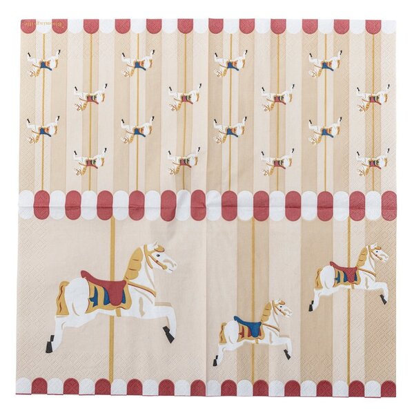 Хартиени салфетки в комплект от 20 бр. 33x33 cm Merry-go-round – Bloomingville