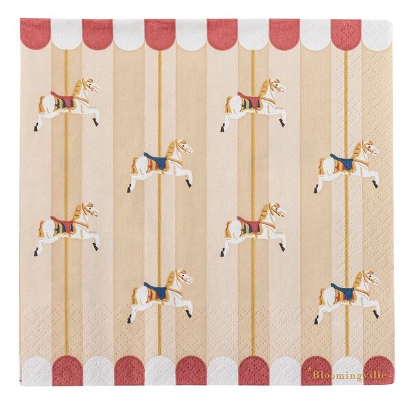 Хартиени салфетки в комплект от 20 бр. 33x33 cm Merry-go-round – Bloomingville