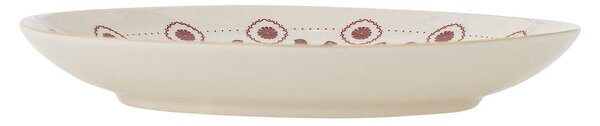Кремава десертна глинена чиния с коледен мотив ø 16 cm Jolly – Bloomingville