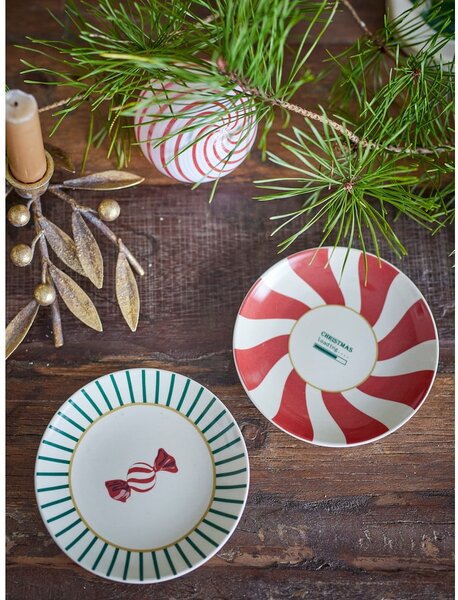Десертни глинени чинии в комплект 2 бр. с коледни мотиви ø 12,5 cm Yule – Bloomingville