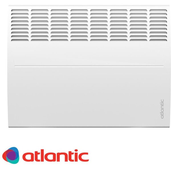 Конвектор Atlantic F19 DESIGN 2000W, oтопляема площ 22 м², механичен термостат, включени в комплекта крачета за подов монтаж, класическо механично управление, автоматична защита от прегряване и изключване при падане, 2000W, бял