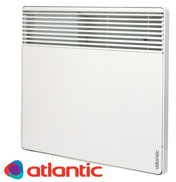 Конвектор Atlantic F127, oтопляема площ 22 м², електронен термостат, LCD дисплей, автоматична защита от прегряване и изключване при падане, 2000W, бял