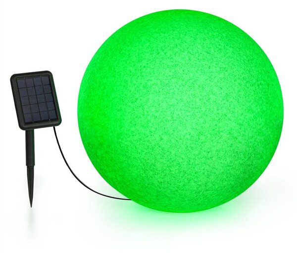 Blumfeldt Shinestone Solar 50, сферична лампа, соларен панел, Ø 50 см, RGB-LED, IP68, батерия