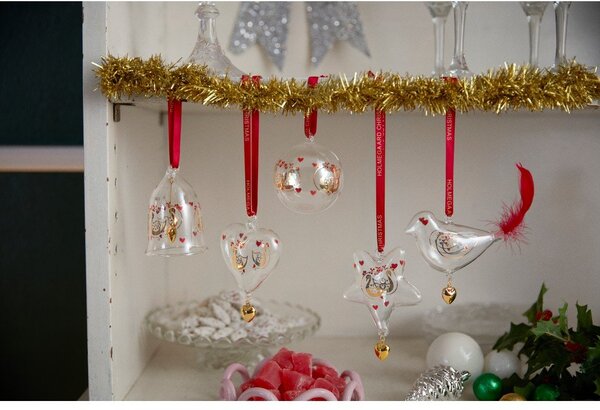 Стъклена коледна топка ø 6,5 cm Ann-Sofi Romme Annual Christmas Bauble 2025 – Holmegaard