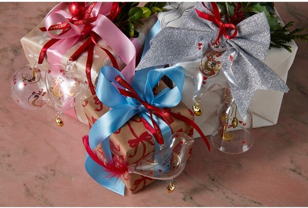 Стъклена коледна топка ø 6,5 cm Ann-Sofi Romme Annual Christmas Bauble 2025 – Holmegaard
