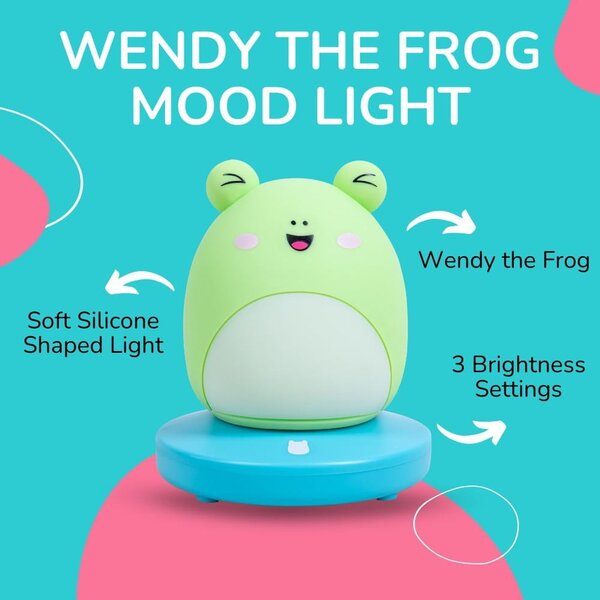 Зелена детска нощна лампа Fizz Wendy – SQUISHMALLOWS