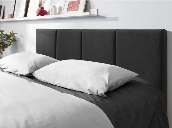 Тъмно сиво кадифено двойно легло , 180 x 200 cm Juniper - Mazzini Beds