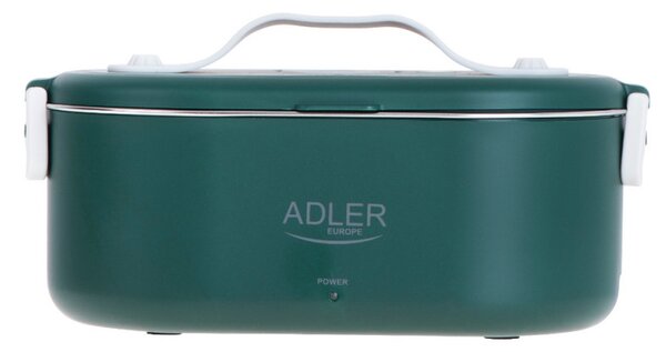 Електрическа кутия за обяд Adler AD 4505, 800 ml, До 50C, Стоманен съд за храна, Зелен