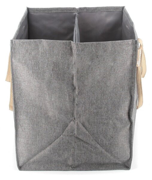 Сив текстилен кош за пране 71 l Laundry Hub Tweed duplo – Rolser