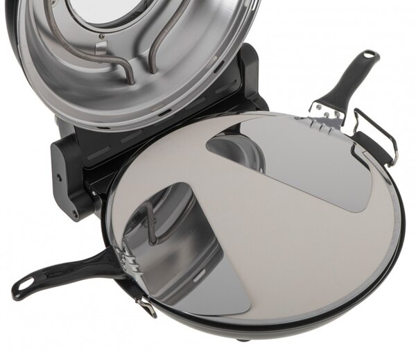 Електрическа фурна за пица Adler AD 6314, 1200W, 31.5 см, До 400C, 5 настройки на температурата, Таймер, Черен