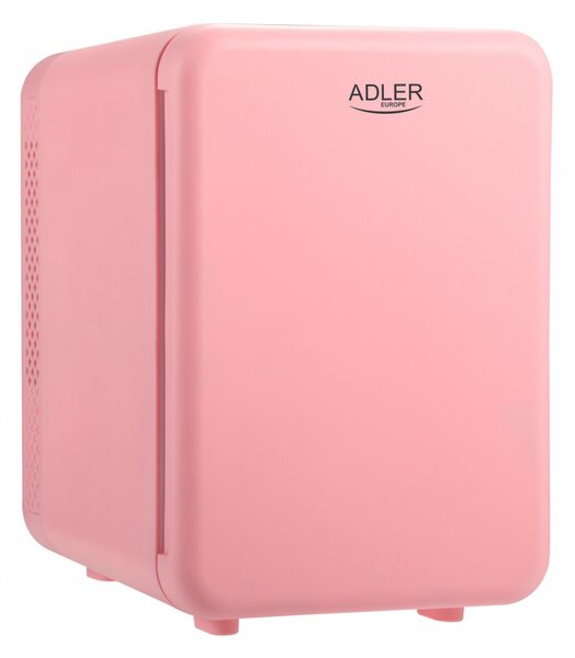 Хладилник мини Adler AD 8084p, 12V/220V, 32-42 W, 4 L, Отопление/Охлаждане, Розов