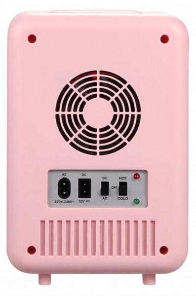 Хладилник мини Adler AD 8084p, 12V/220V, 32-42 W, 4 L, Отопление/Охлаждане, Розов