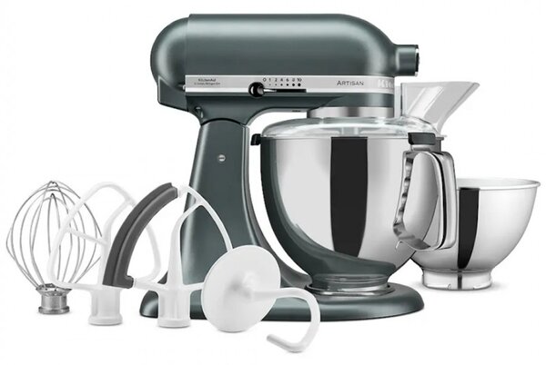 Планетарен миксер KitchenAid Artisan Elegance 5KSM175PSEJP, 300 W, 4.8 л, Direct drive, 10 скорости, Тъмнозелен