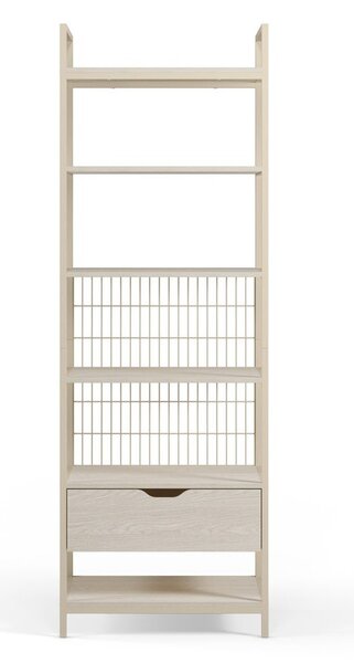 Кремава стоманена библиотека 60x179,5x40 cm Amara – Marckeric