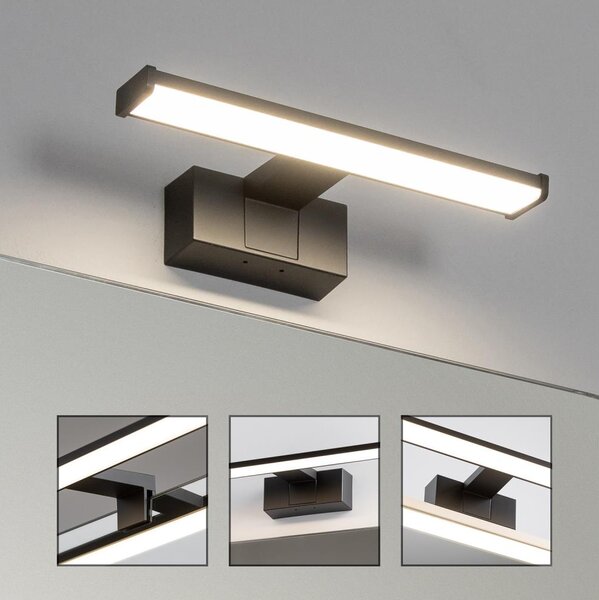 Brilagi - LED осветление за огледало за баня VESTRA LED/6W/230V 30 cm IP44 черно
