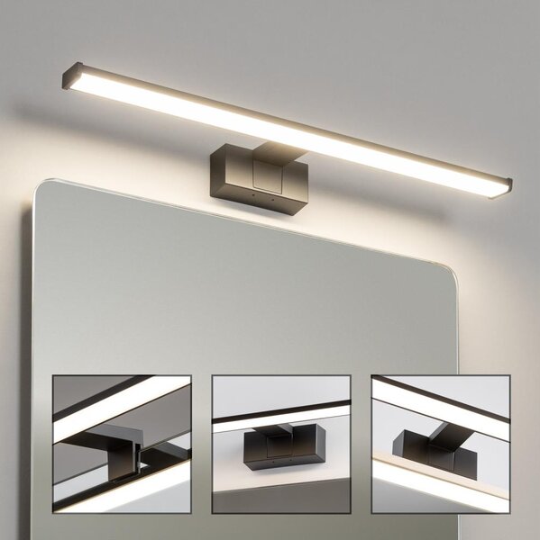 Brilagi - LED огледално осветление за баня VESTRA LED/12W/230V 60 cm IP44 черно