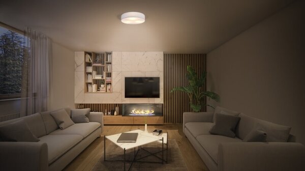Osram - Таванно осветително тяло ORBIS PARIS 1xE27/25W/230V Ø 30 см бяло