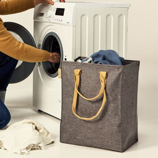 Сив текстилен кош за пране 53 l Laundry Hub Tweed – Rolser
