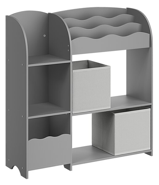 Рафт за съхранение на играчки Songmics Сив 93x30x100 см