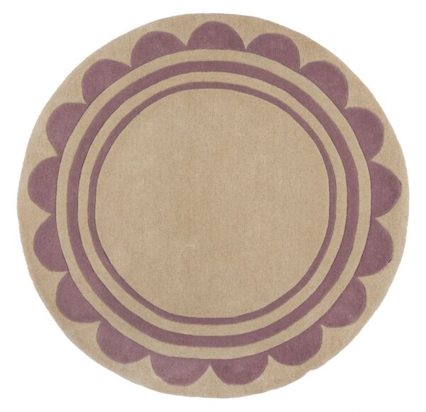 Килим Lois Scallop Green 120X120 cm, Flair Rugs