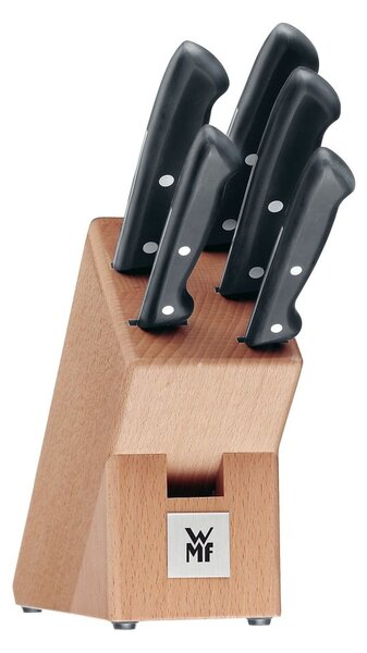 Комплект от 5 ножа с кухненски блок от неръждаема стомана Cromargan® Line Classic - WMF