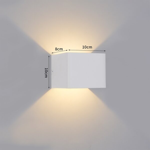 Brilagi - LED външно стенно осветително тяло DONNANI LED/5W/230V бяло IP44