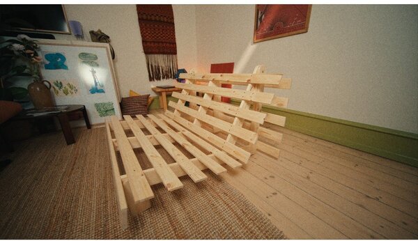 Бежов разтегателен диван 140 cm Roots - Karup Design
