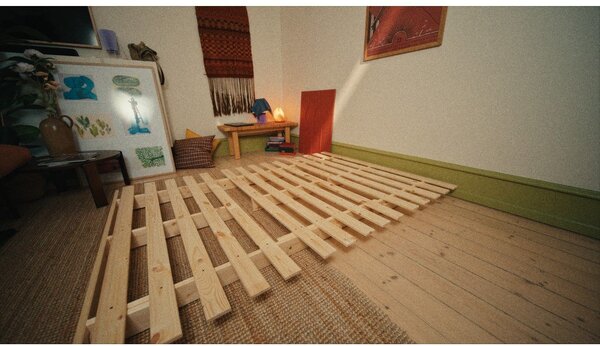 Бежов разтегателен диван 140 cm Roots - Karup Design
