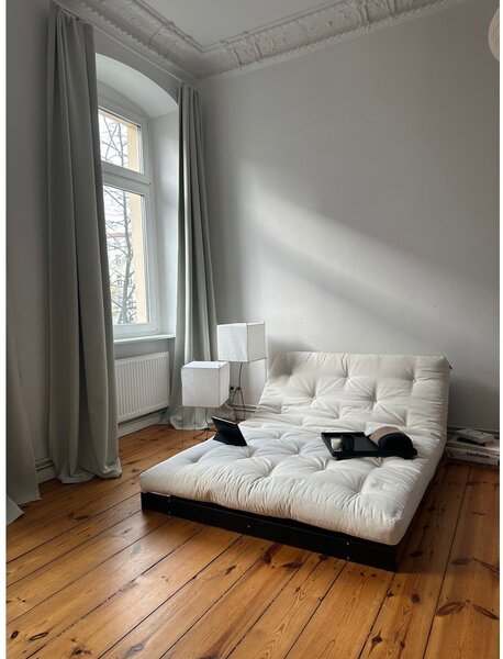 Кафяв разтегателен диван 140 cm Roots Black Night – Karup Design