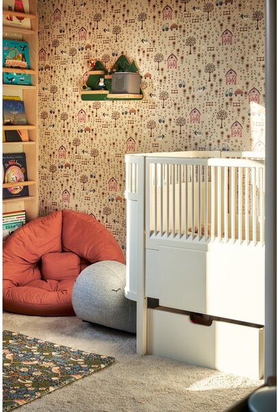 Бял релаксиращ детски фотьойл Mini Nido - Karup Design