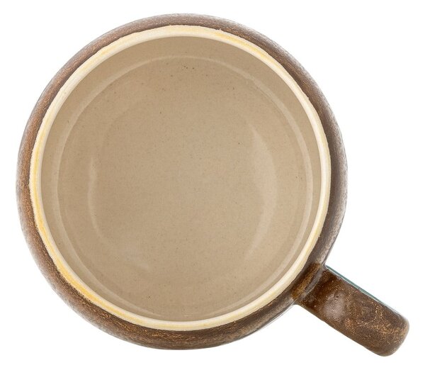 Зелени/кафяви глинени чаши в комплект от 4 бр. 400 ml Sheen – Bloomingville