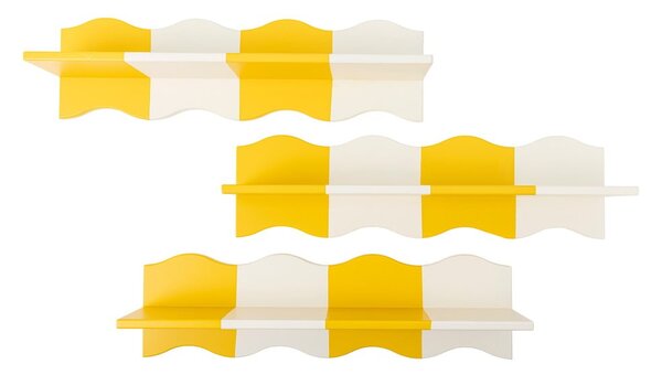 Жълт/бял детски рафт 80 cm Bubbi – Bloomingville Mini