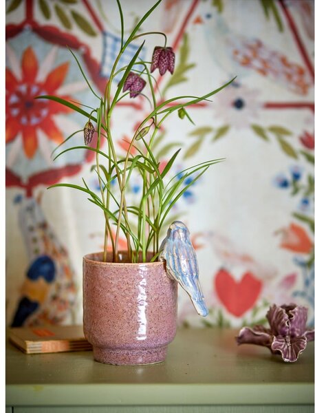 Глинено ръчно рисувано покритие за кашпа ø 11 cm Larky – Bloomingville