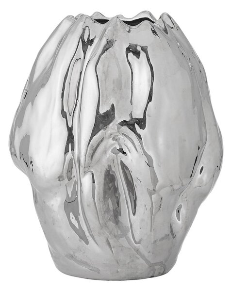 Глинена ваза в сребрист цвят (височина 29 cm) Bobby – Bloomingville