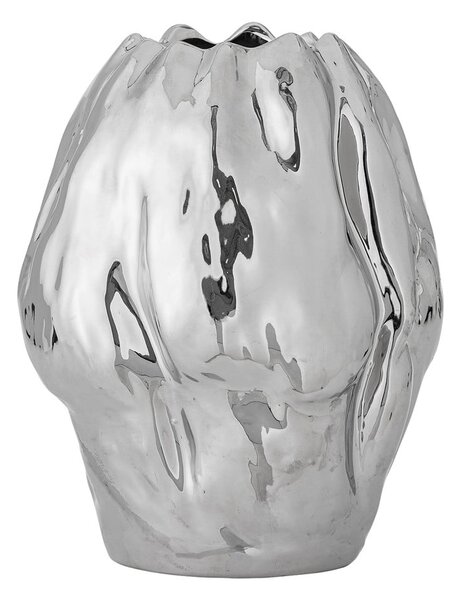 Глинена ваза в сребрист цвят (височина 29 cm) Bobby – Bloomingville