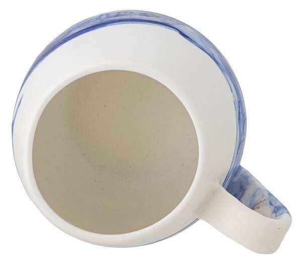Бели/сини глинени чаши в комплект от 4 бр. 250 ml Lyre – Bloomingville
