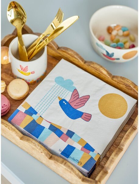 Хартиени салфетки в комплект 20 бр. 33x33 cm Colorine – Bloomingville Mini