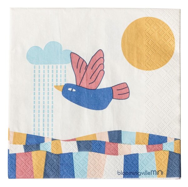 Хартиени салфетки в комплект 20 бр. 33x33 cm Colorine – Bloomingville Mini