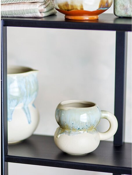 Сини/кремави глинени чаши в комплект от 4 бр. 400 ml Luna – Bloomingville