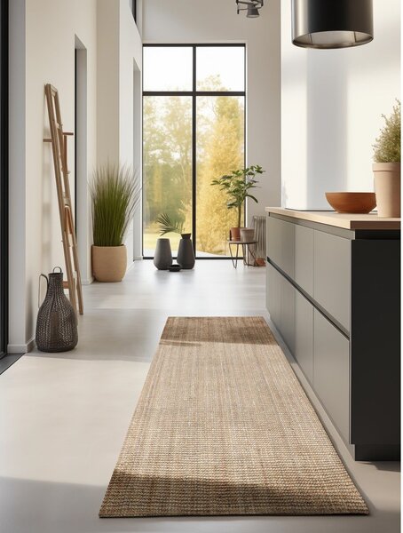 Пътека от юта в естествен цвят 80x200 cm Bouclé - Hanse Home