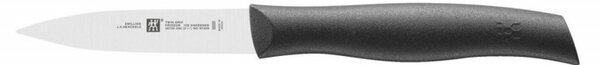 Комплект за рязане и белене Zwilling TWIN Grip 38738000, 3 части, Неръждаема стомана 18/10, Остриета с FRIODUR ледено закаляване, Устойчиви на корозия, Сребрист/черен