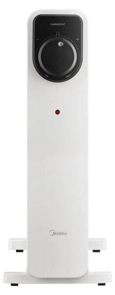 Маслен радиатор Midea MHO2311MCPW, 2300W, 20 м2, 11 ребра, 3 степени, Механичен термостат, Таймер, Бял