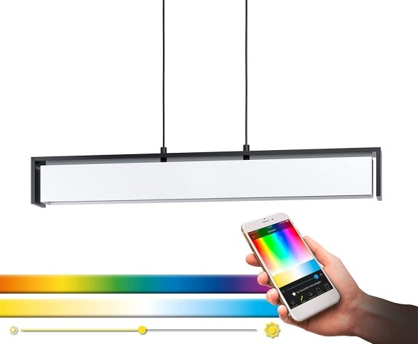 Eglo 900075 - LED RGBW Димируем висящ полилей VALDELAGRANO-Z LED/33,6W/230V