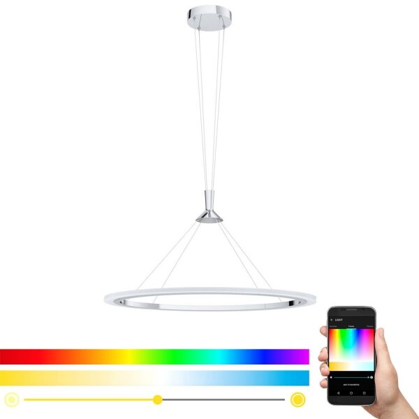 Eglo 98427 - LED RGB димируем полилей на кабел HORNITOS-C LED/37W/230V + дистанционно управление