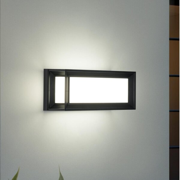 Brilagi - Външно стенно осветително тяло PARKER 1xE27/60W/230V черно IP44