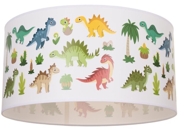 Детско таванно осветително тяло KIDS ROOM 1xE27/60W/230V Ø 40 см с мотив динозавър