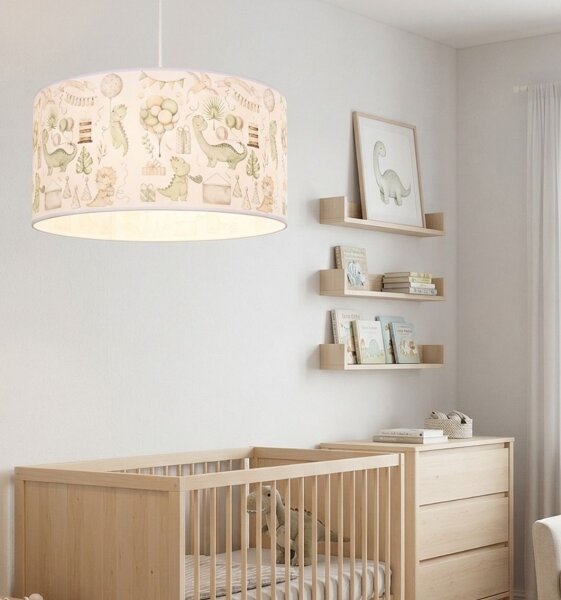 Детски полилей KIDS ROOM 1xE27/60W/230V pr. 40 cm динозавър