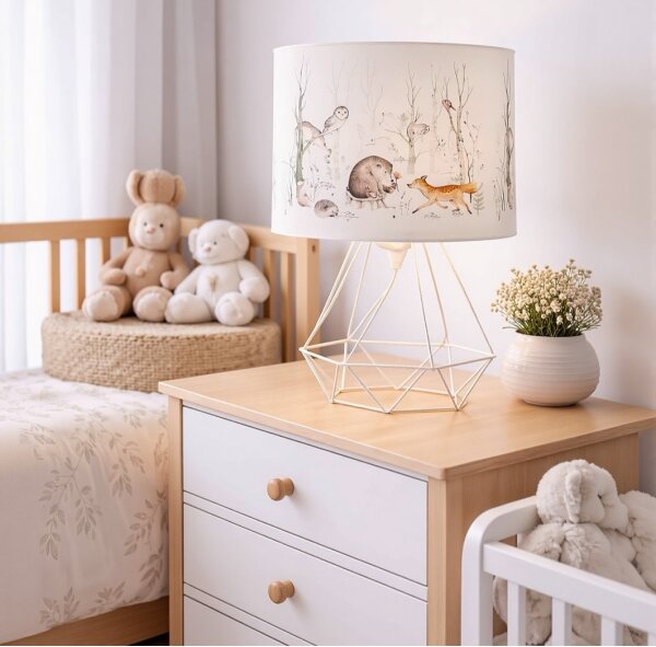 Детска настолна лампа KIDS ROOM 1xE27/60W/230V Ø 18 см с животински мотив