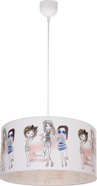 Детски полилей GIRLS VIBES 1xE27/60W/230V, диаметър 40 см, за момичета
