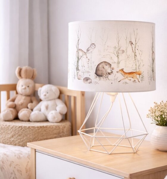 Детска настолна лампа KIDS ROOM 1xE27/60W/230V Ø 18 см с животински мотив